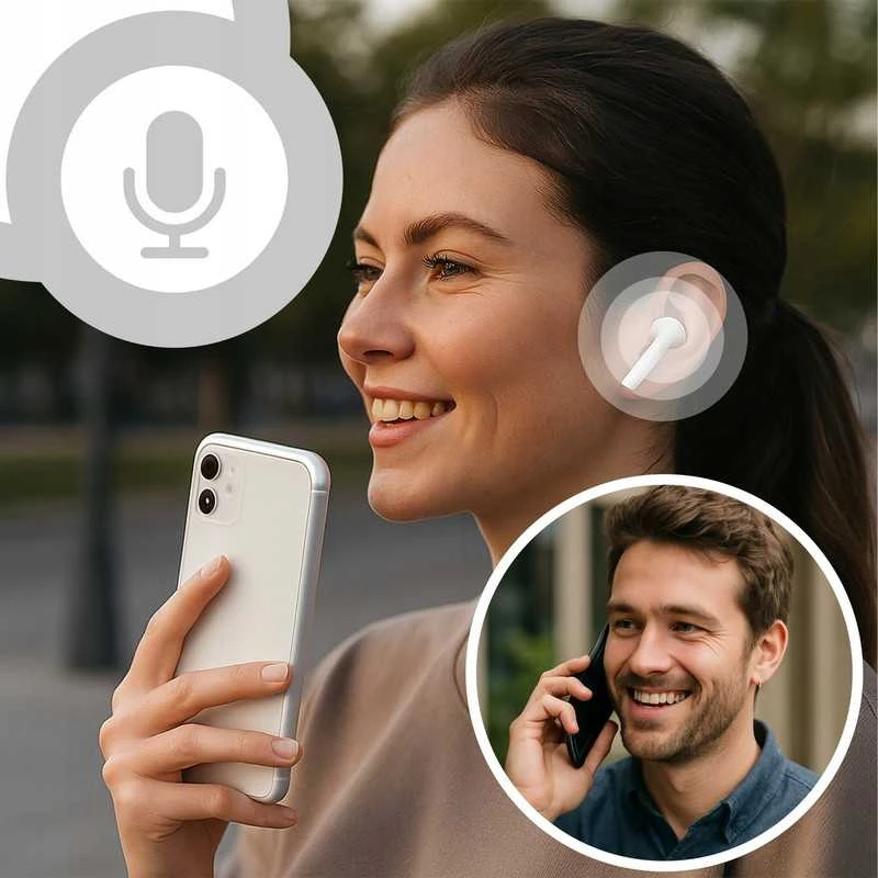 Belaidės „i7s TWS“ ausinės su Bluetooth ir „Powerbank“ funkcija