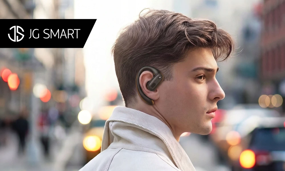 Belaidės įkišamosios ausinės JG Smart, juodos