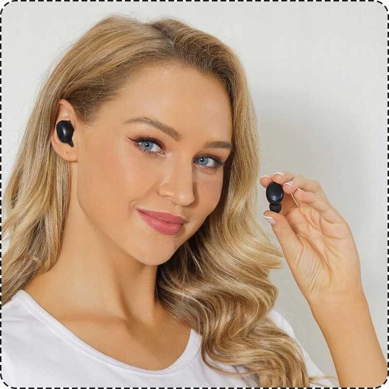 Belaidės LTC ausinės su Bluetooth, mikrofonu ir „Powerbank“ įkrovimu