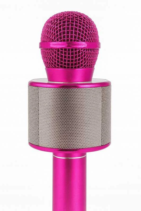 Belaidis „Bluetooth“ karaoke mikrofonas vaikams, rožinis