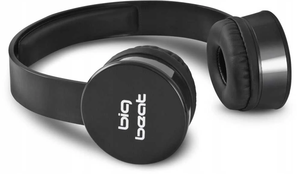 BigBeat laidinės on-ear ausinės, stereo, lengvos