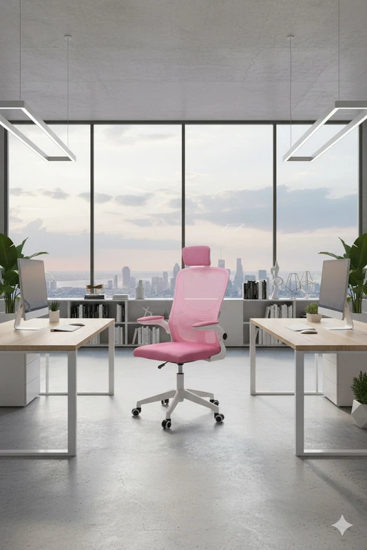 Biuro ir žaidimų kėdė su ergonominiu tinkleliu PRO