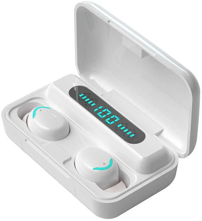 Bluetooth 5.1 belaidės ausinės su „Powerbank“ funkcija