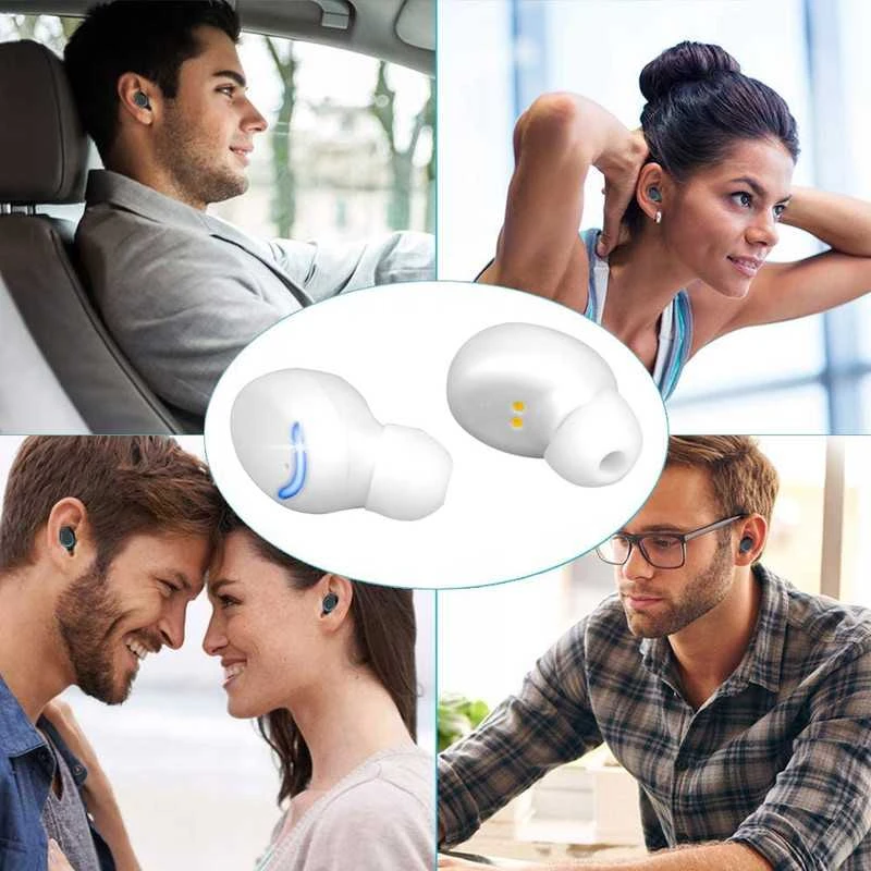 Bluetooth 5.1 belaidės ausinės su „Powerbank“ funkcija