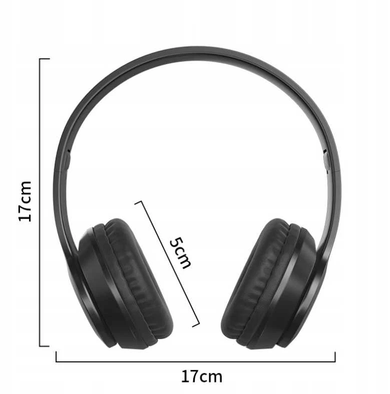 Bluetooth belaidės Ant ausų uždedamos ausinės P47 su mikrofonu ir dideliu veikimo atstumu