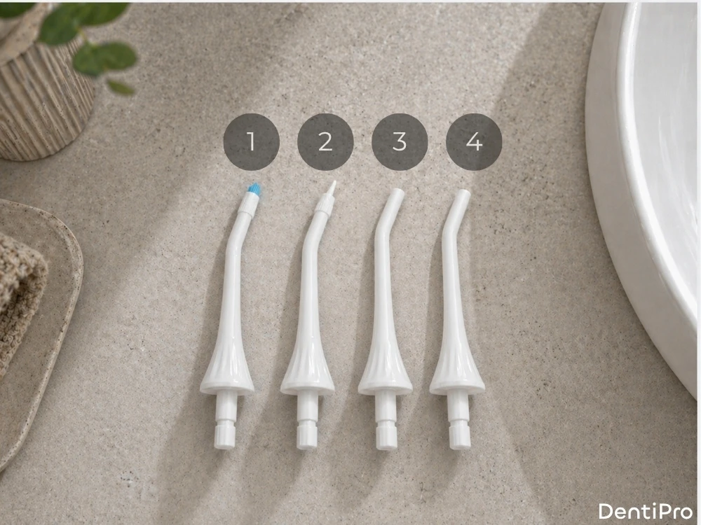 Burnos irigatorius DentiPro, 4 antgaliai