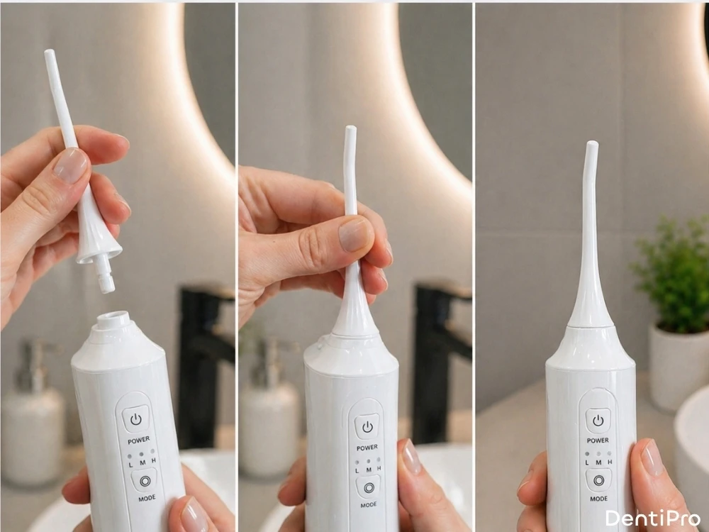 Burnos irigatorius DentiPro, 4 antgaliai