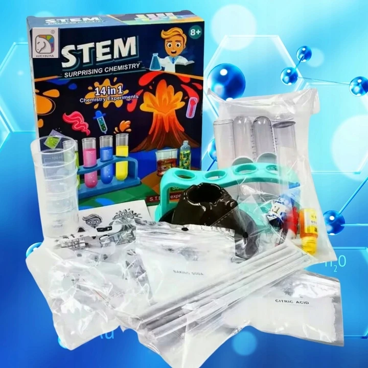 Chemijos eksperimentų rinkinys, 14 eksperimentų