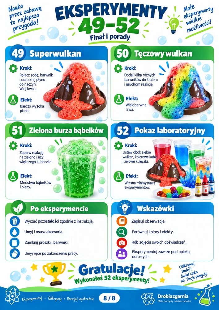 Chemijos eksperimentų rinkinys Drobiazgarnia, 52+ eksperimentai