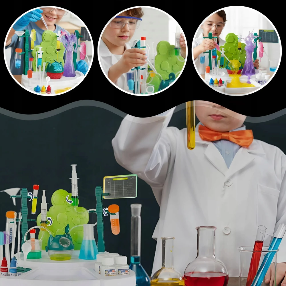 Chemijos eksperimentų rinkinys MEMFLOW, 30+ eksperimentų