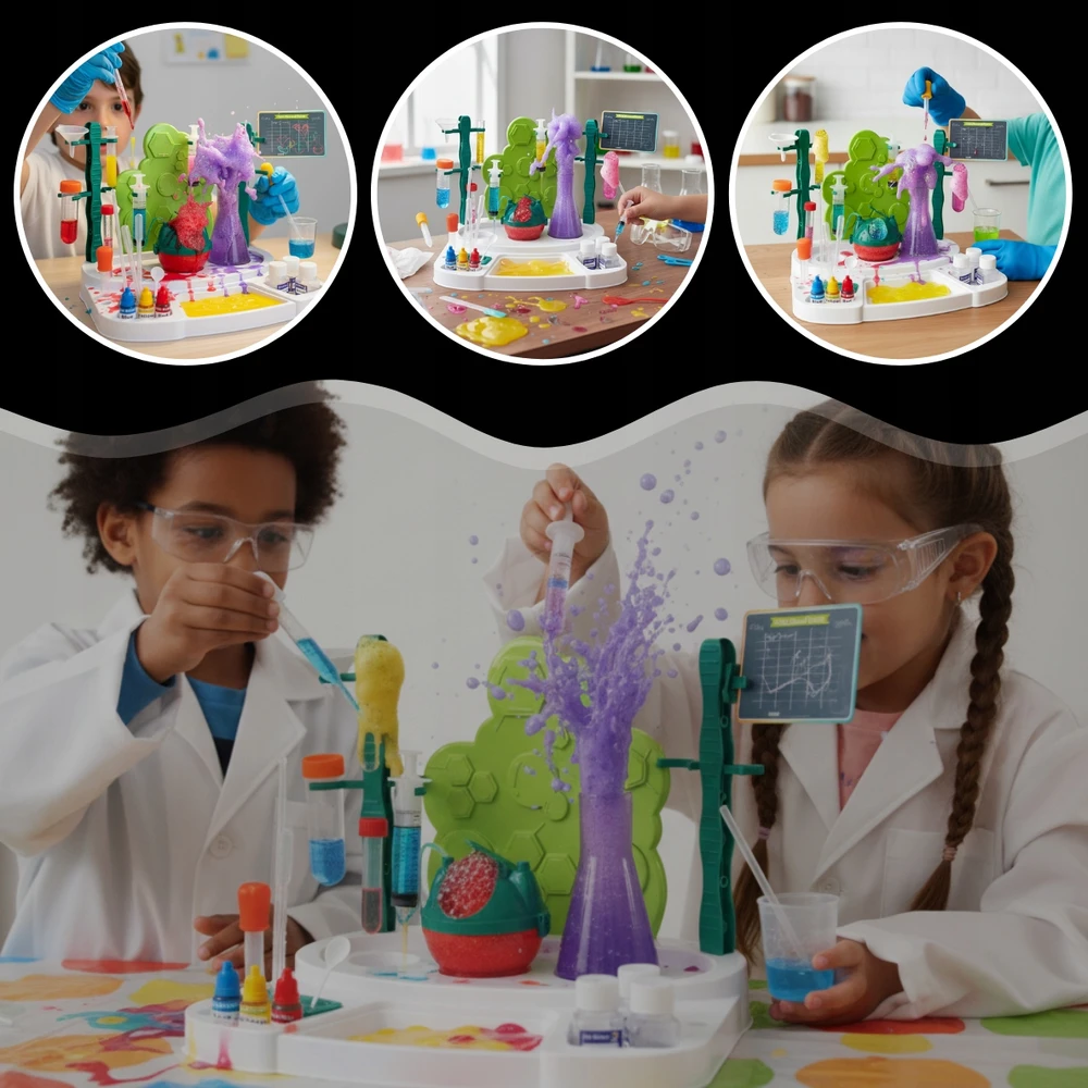 Chemijos eksperimentų rinkinys MEMFLOW, 30+ eksperimentų