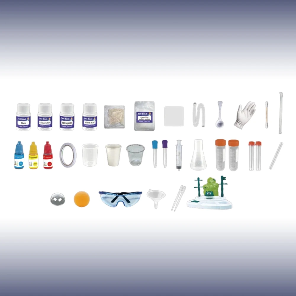 Chemijos eksperimentų rinkinys MEMFLOW, 30+ eksperimentų