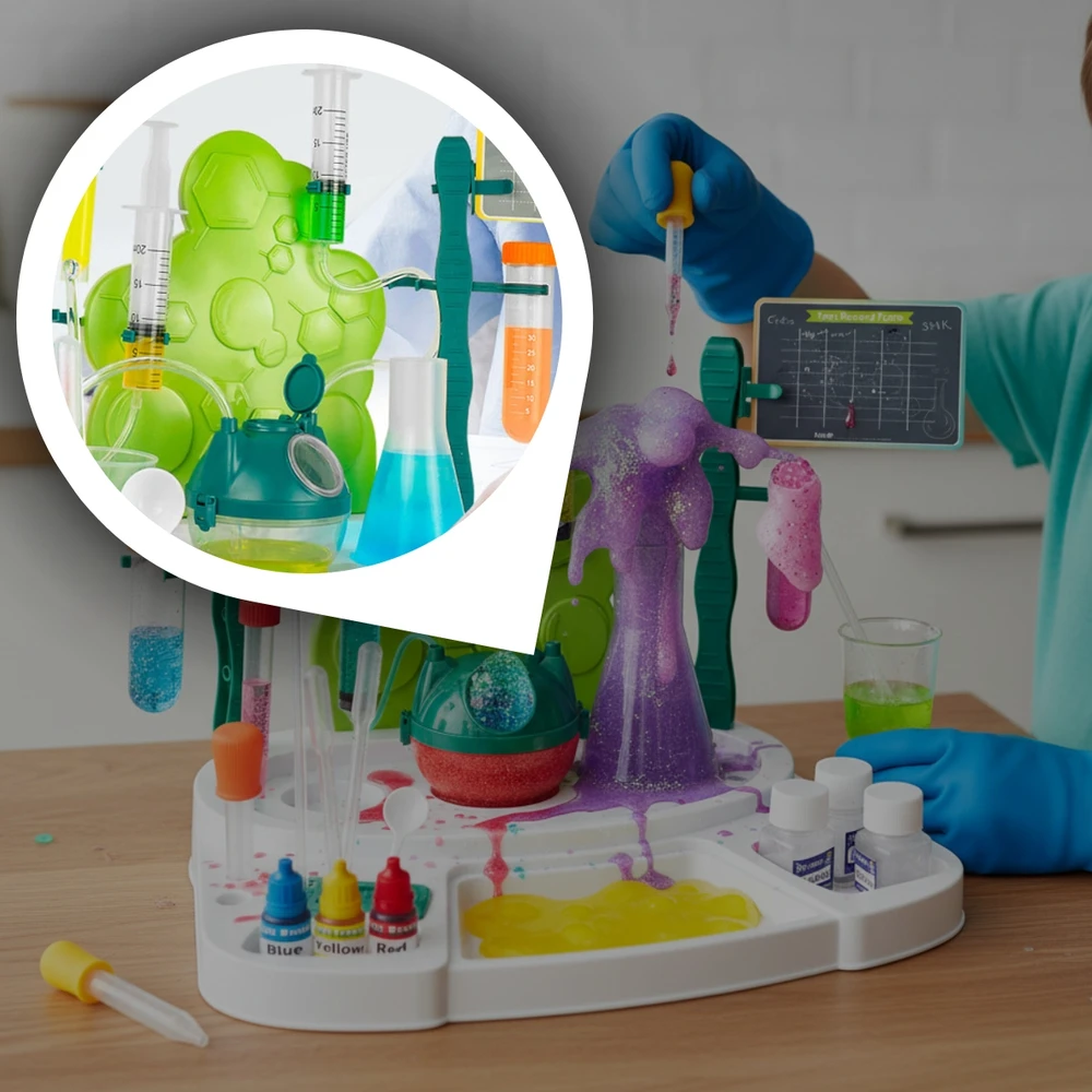 Chemijos eksperimentų rinkinys MEMFLOW, 30+ eksperimentų