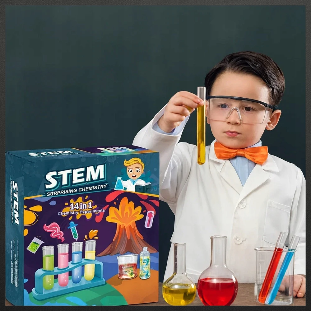 Chemijos eksperimentų rinkinys Przydasie.pl, 14 eksperimentų