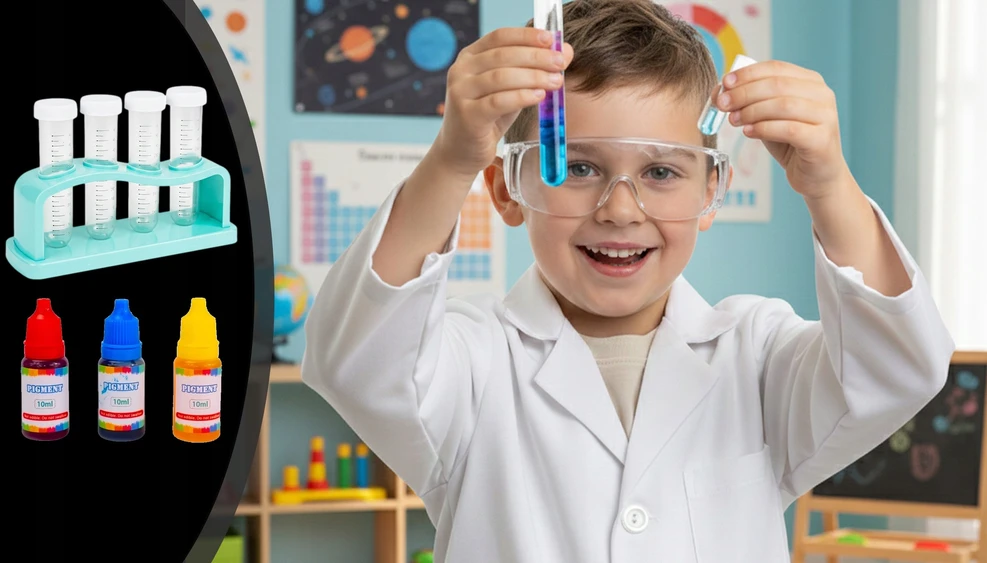 Chemijos eksperimentų rinkinys Przydasie.pl, 14 eksperimentų