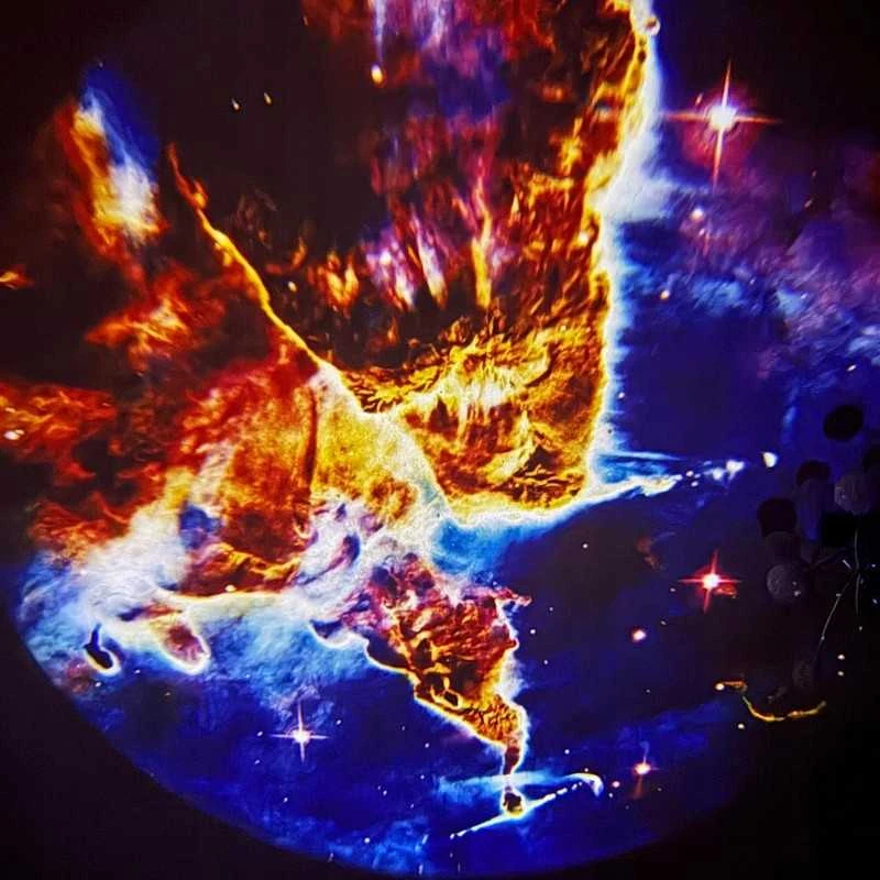 Dangaus, planetų ir žvaigždžių projektorius – švelni LED šviesa kambariui