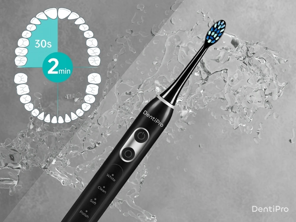 Dantų šepetėlis Dantų šepetėlių rinkinys DentiPro, 2 vnt.