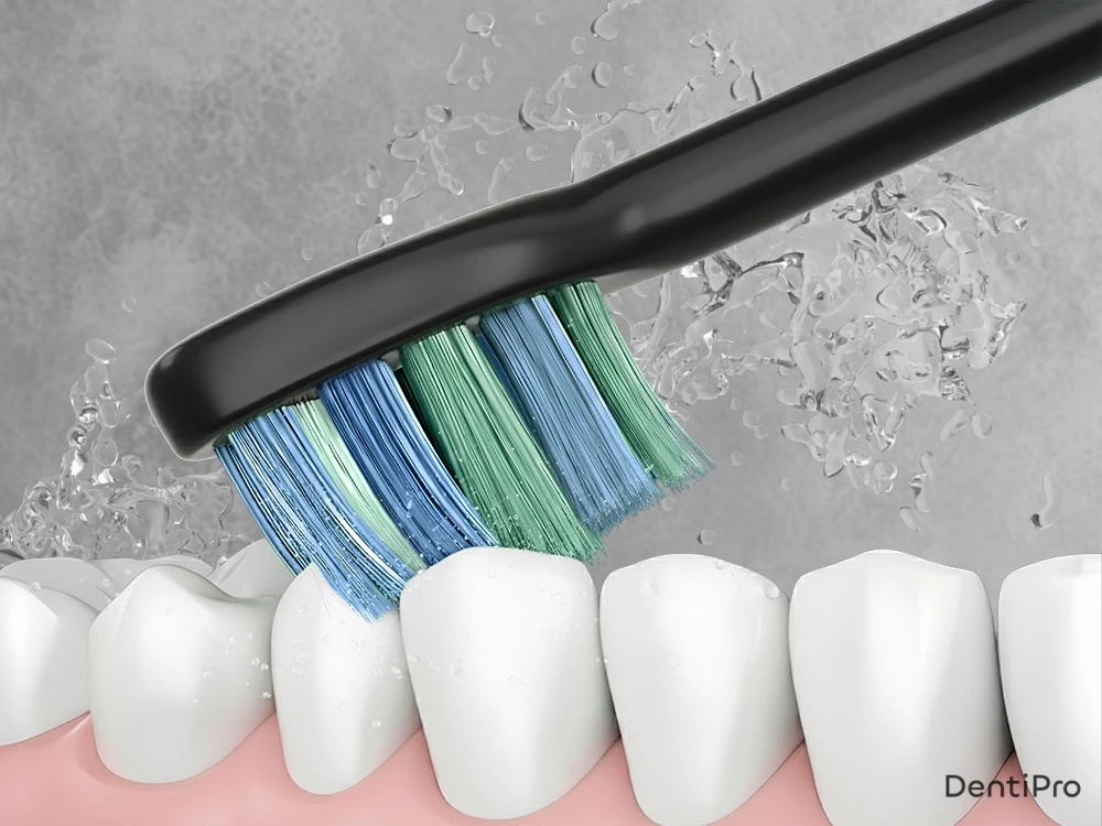 Dantų šepetėlis Dantų šepetėlių rinkinys DentiPro, 2 vnt.