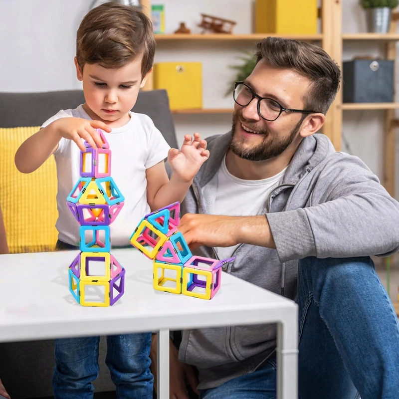Didelis 3D magnetinių panelių konstruktorius vaikams, 40 dalių