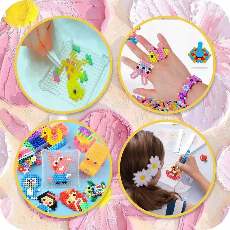 Didelis AQUA vandens karoliukų rinkinys 3600+ – MAGIC BEADS XXL