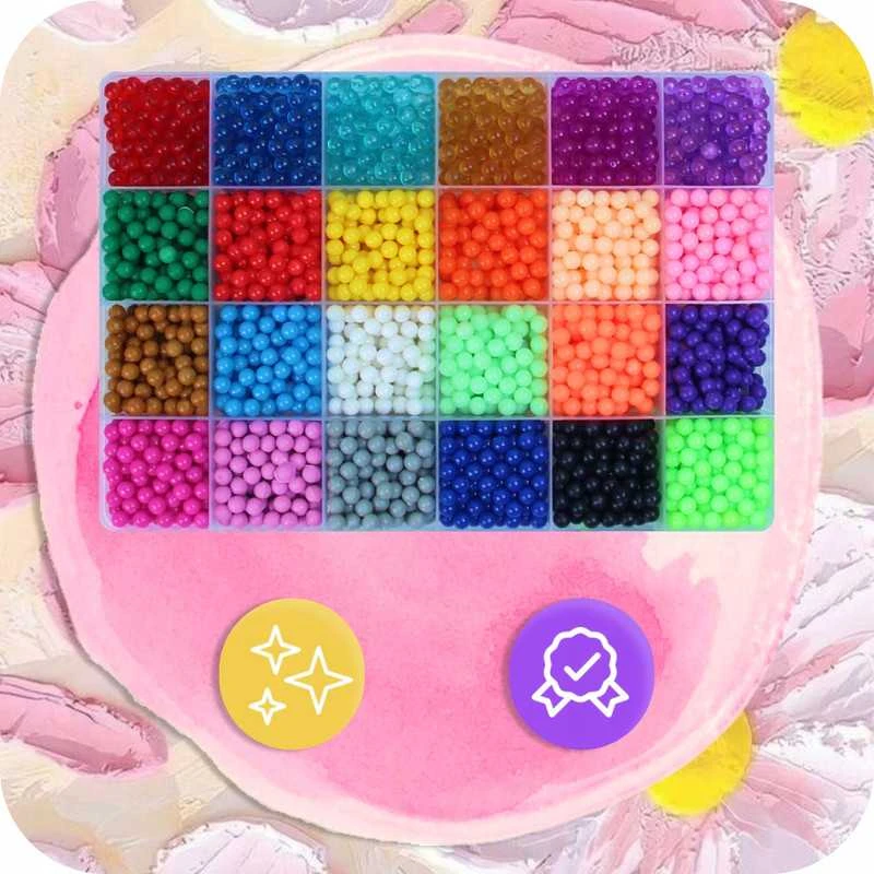 Didelis AQUA vandens karoliukų rinkinys 3600+ – MAGIC BEADS XXL