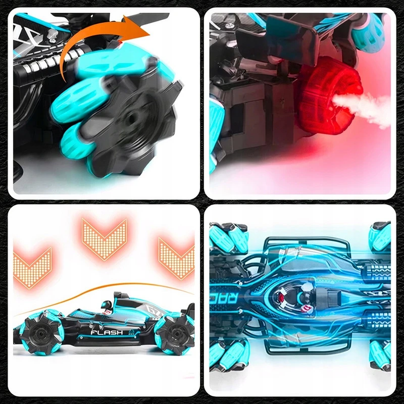 Didelis gestais valdomas RC drifto automobilis su pulteliu