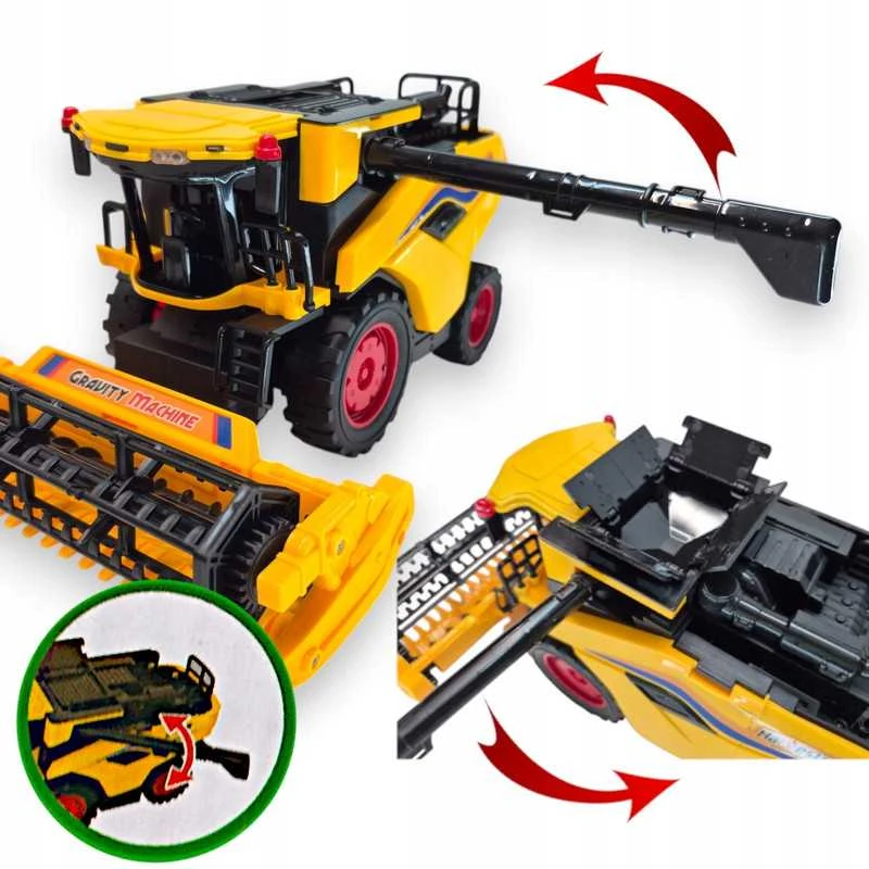Didelis New Holland kombainas vaikams – su judančiomis dalimis ir važiavimo funkcija