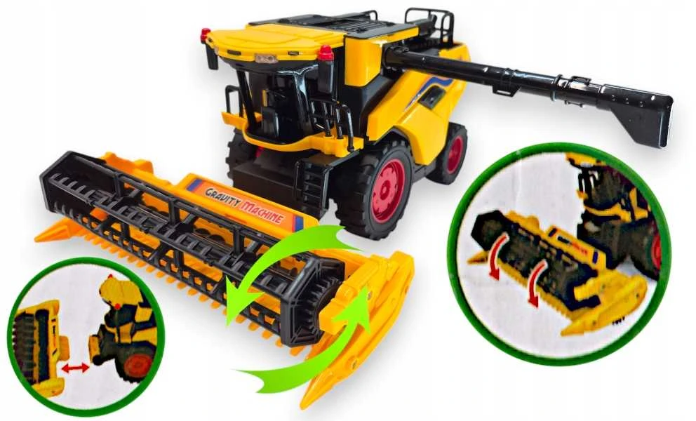 Didelis New Holland kombainas vaikams – su judančiomis dalimis ir važiavimo funkcija