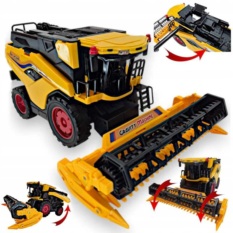 Didelis New Holland kombainas vaikams – su judančiomis dalimis ir važiavimo funkcija
