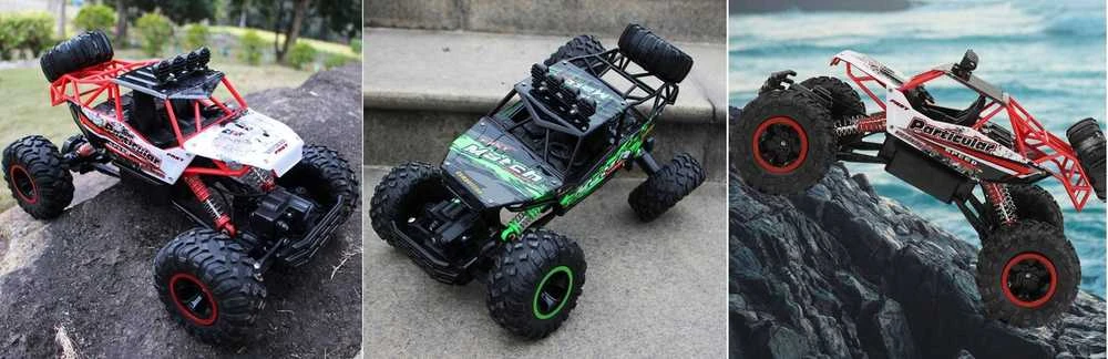 Didelis RC 4x4 automobilis su valdymo pultu, 36cm