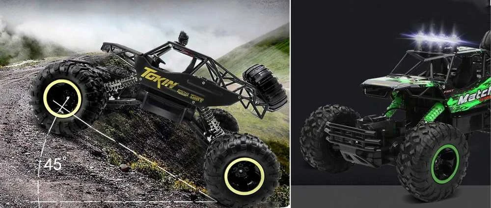 Didelis RC 4x4 automobilis su valdymo pultu, 36cm