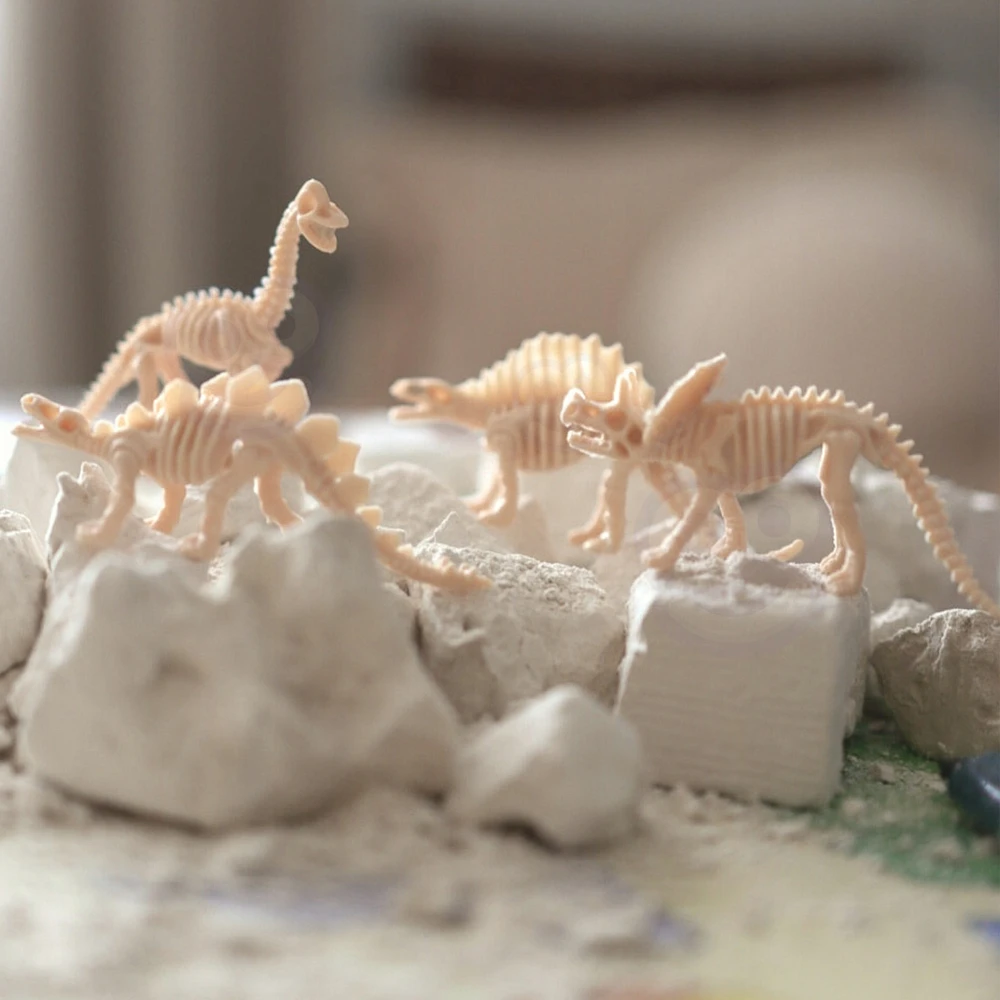 Dinozaurų fosilijų kasinėjimo rinkinys Woopie, 6 skeletai