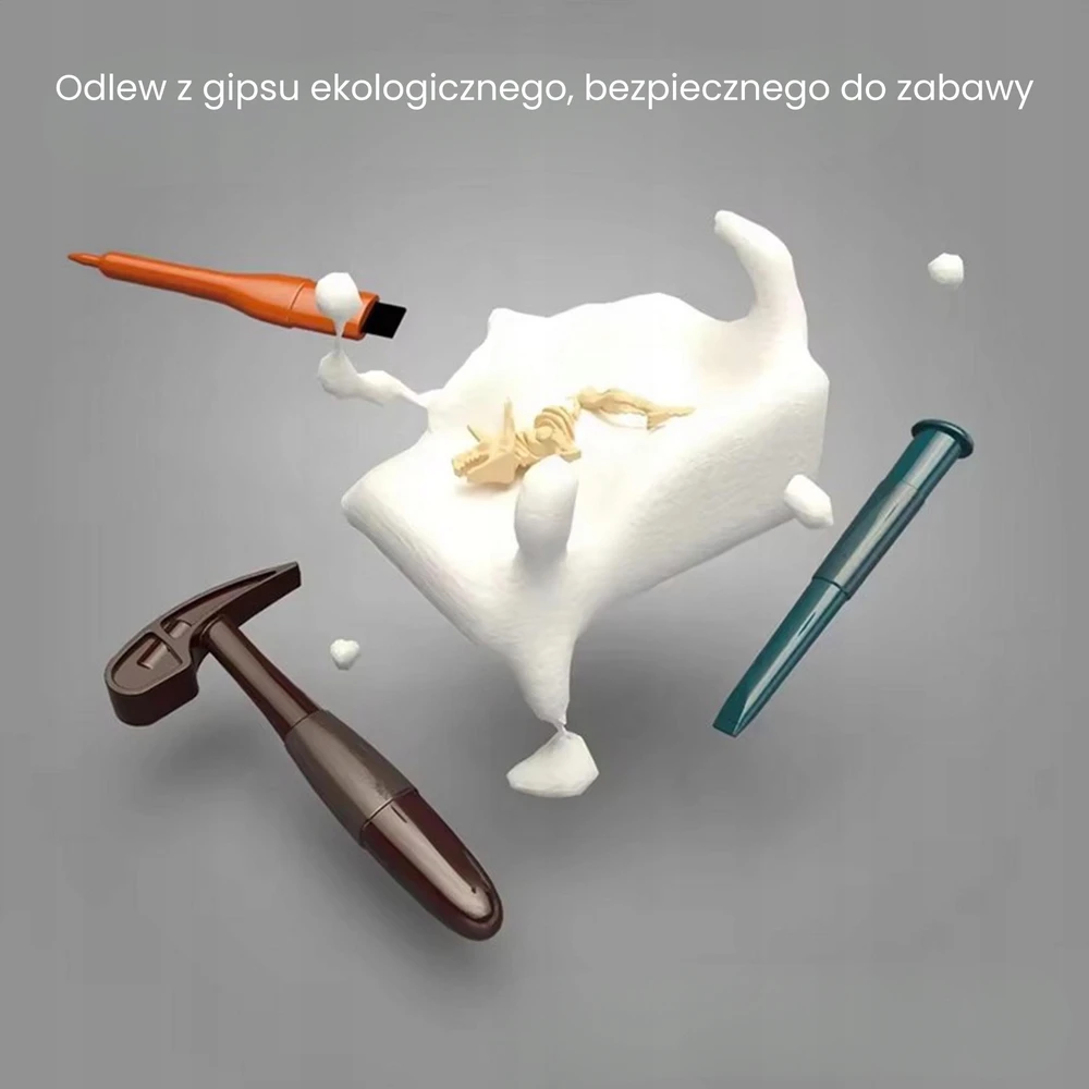 Dinozaurų fosilijų kasinėjimo rinkinys Woopie, 6 skeletai