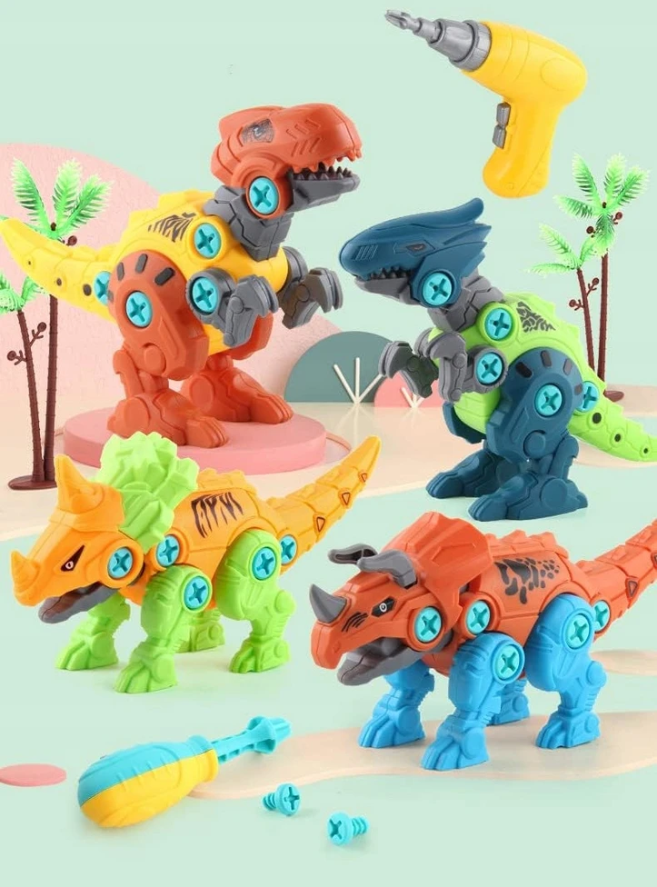 Dinozaurų konstruktorius Bisky, 4 vnt.