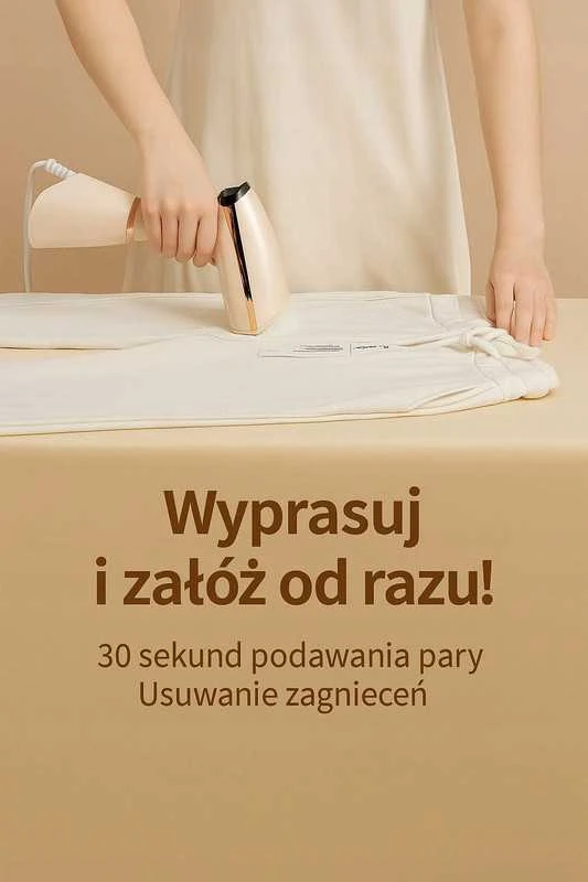 Drabužių garintuvas 1500W su 3 lygių garo reguliavimu ir šepetėliu