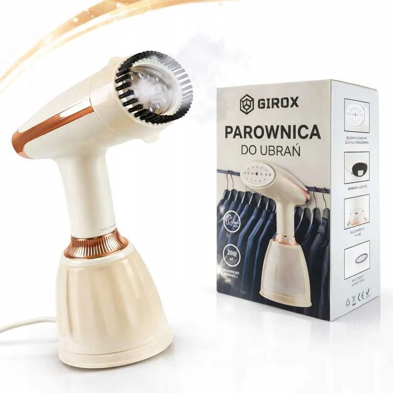 Drabužių garintuvas 1500W su 3 lygių garo reguliavimu ir šepetėliu