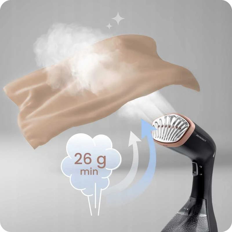 Drabužių garintuvas 1600W – garinis lygintuvas 26 g/min komplektas