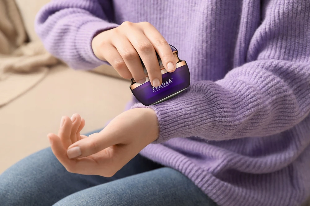 Drabužių pūkų rinkiklis Transa Electronics, violetinis