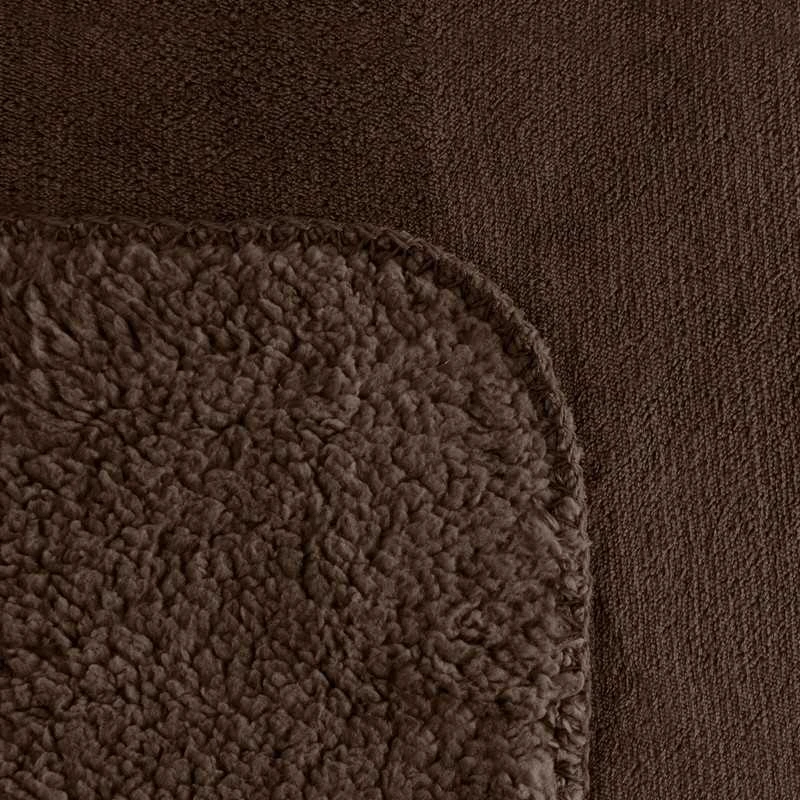 Dvipusė PREMIUM lovatiesė–pledas 70x160 cm, tamsiai ruda