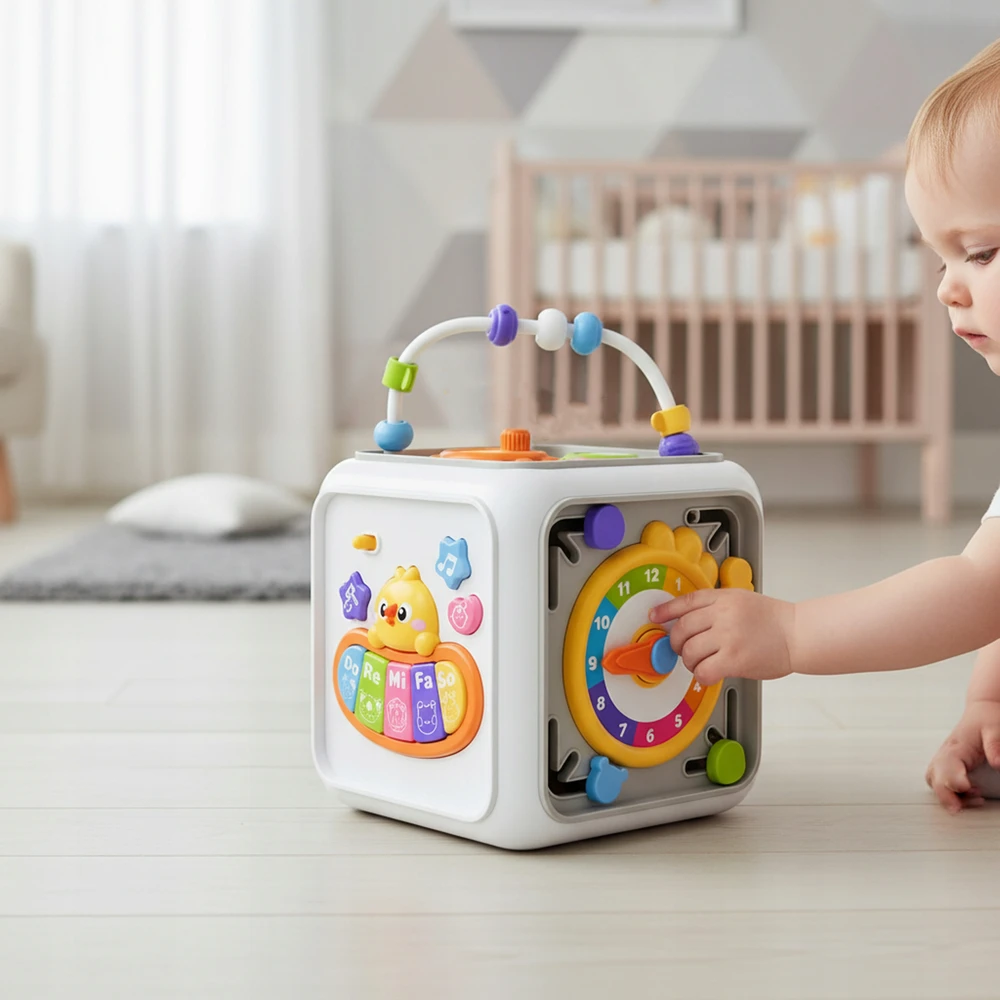 Edukacinis kubas MTOYS, 6 funkcijų