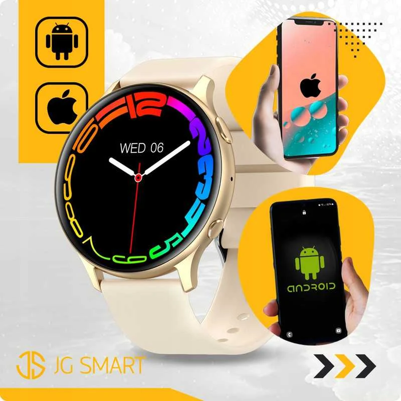 Išmanusis laikrodis Elegantiškas moteriškas smartwatch su funkcijomis: skambučiai, pranešimai, du keičiamieji dirželiai
