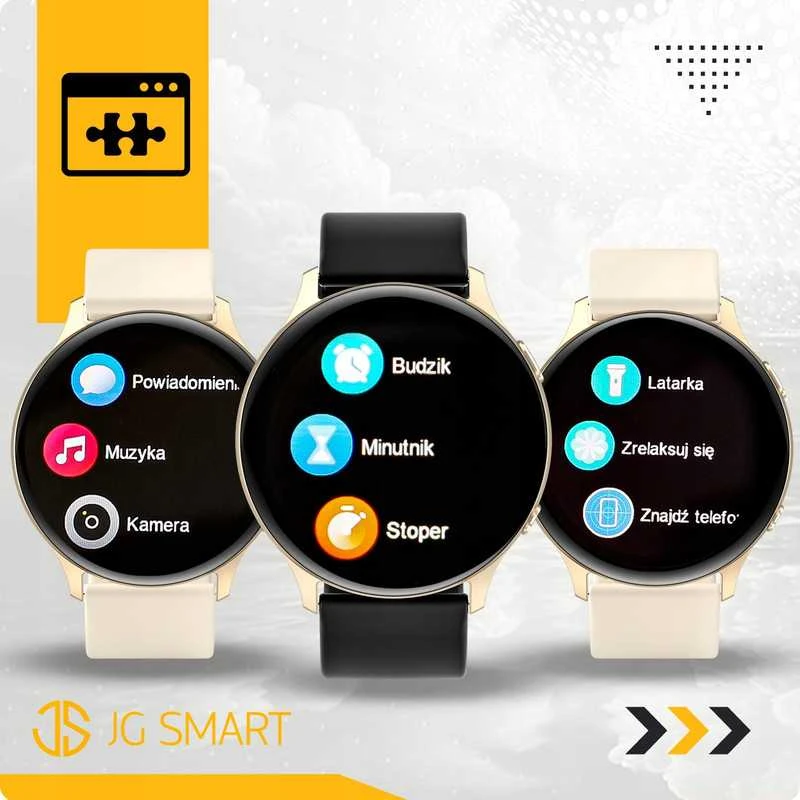 Išmanusis laikrodis Elegantiškas moteriškas smartwatch su funkcijomis: skambučiai, pranešimai, du keičiamieji dirželiai