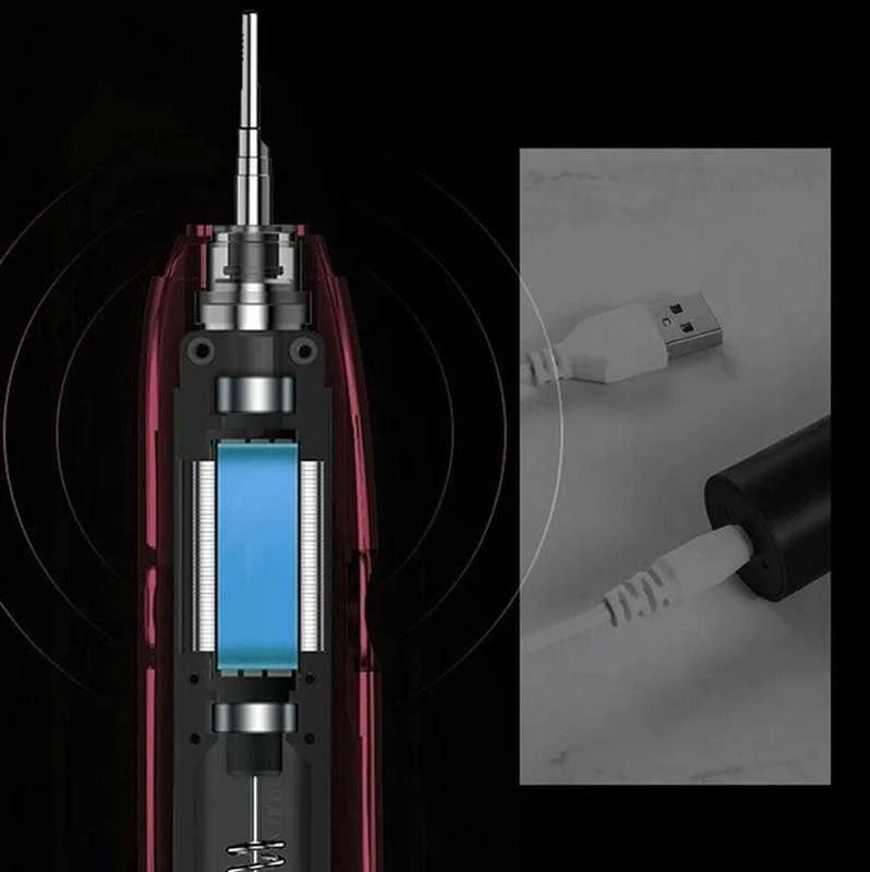 Dantų šepetėlis Elektrinis belaidis šepetėlis – švelnus valymas su sonic technologija