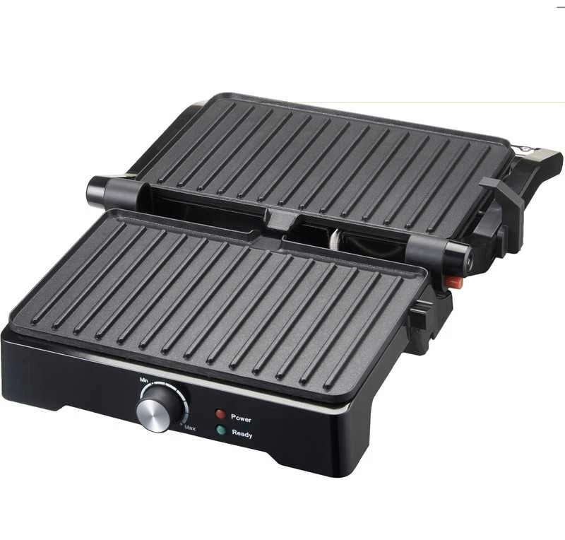 Elektrinis grilis–sumuštinių keptuvas PANINI, atverčiamas 180°, galingas