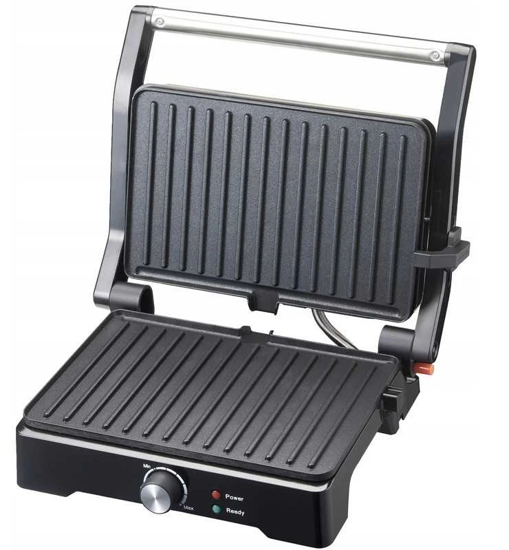 Elektrinis grilis–sumuštinių keptuvas PANINI, atverčiamas 180°, galingas