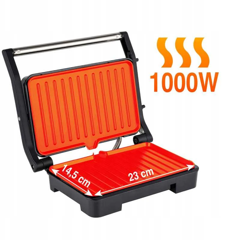 Elektrinis panini grilis–sumuštinių keptuvas Eldom GK110 1000 W, sulankstomas