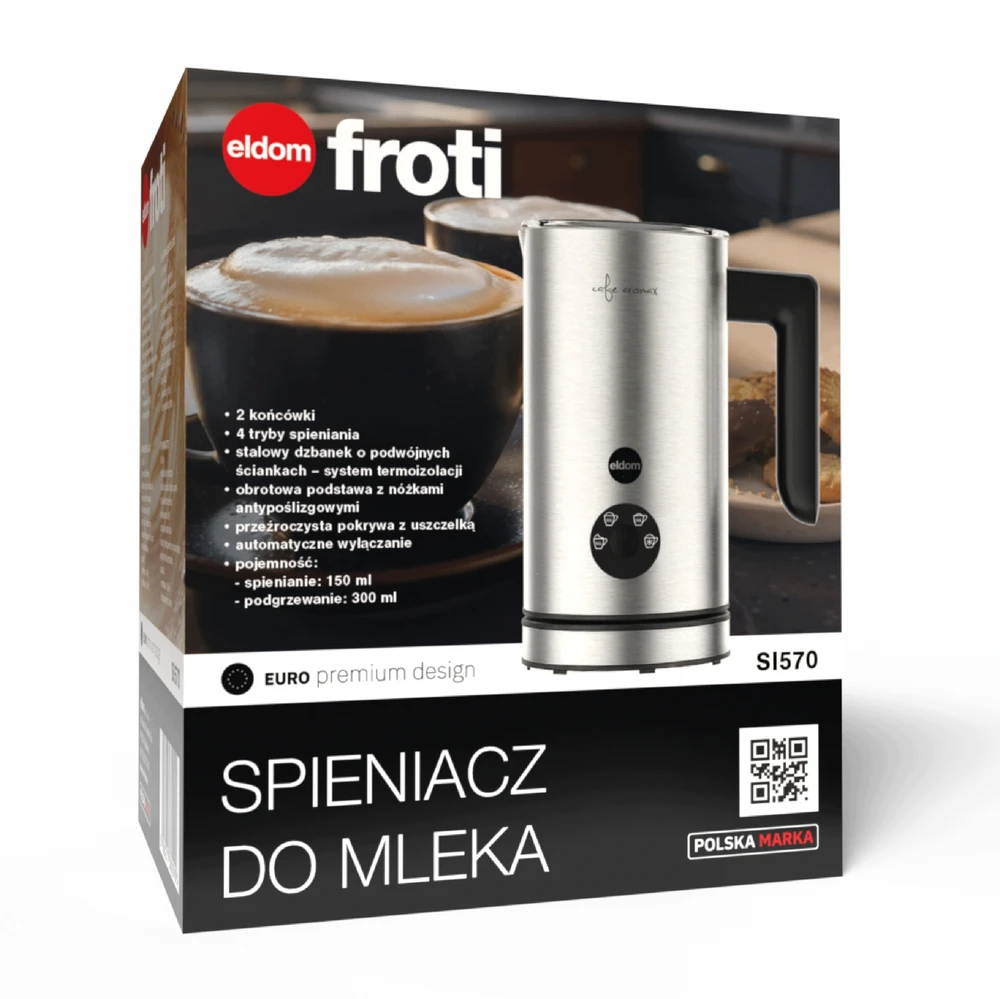 Elektrinis pieno plakiklis Eldom, 300 ml