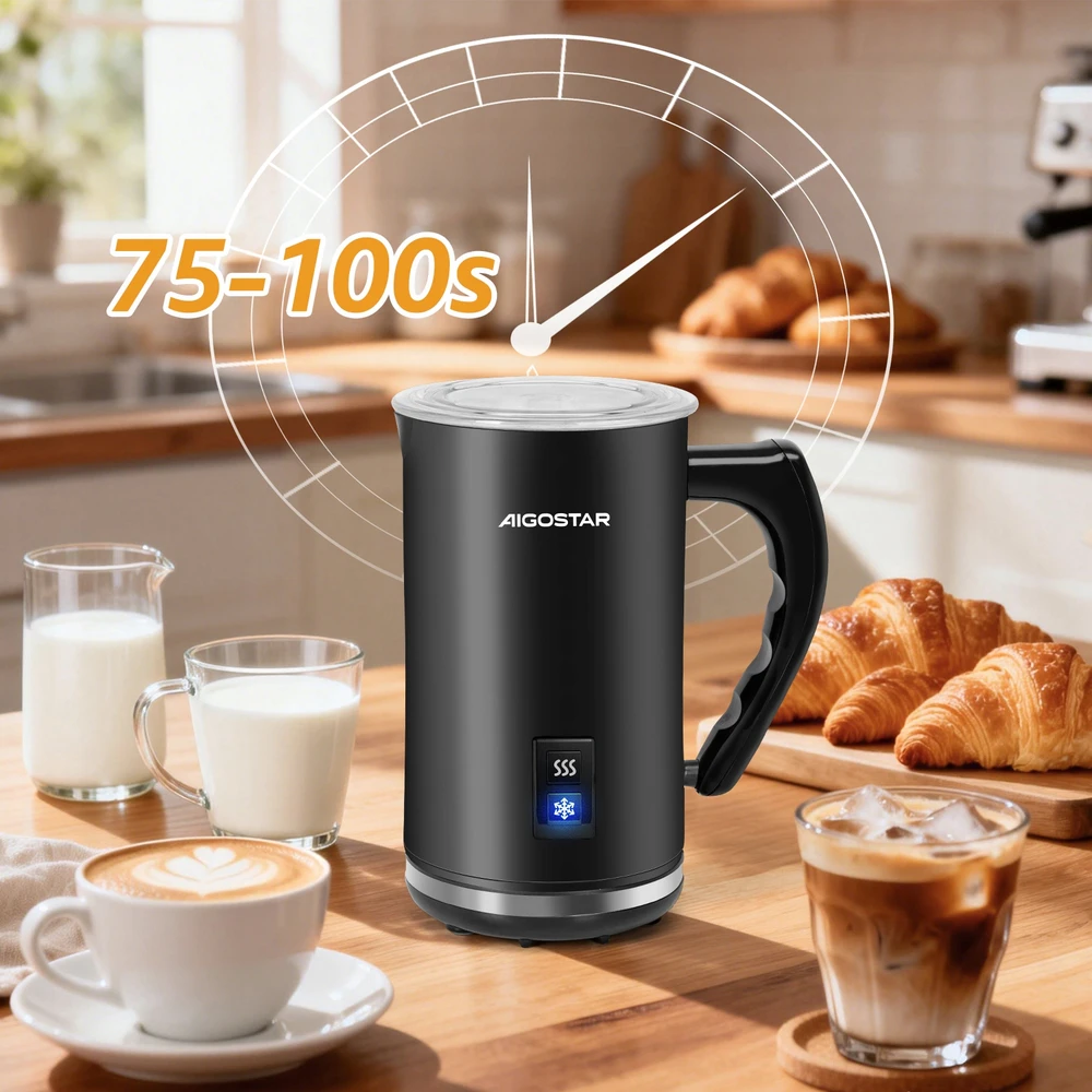 Elektrinis pieno putų plaktuvas Aigostar, 240 ml
