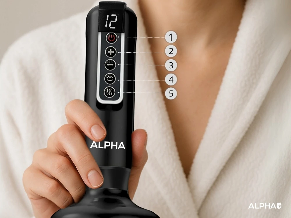 Elektrinis vakuuminis masažuoklis ALPHA