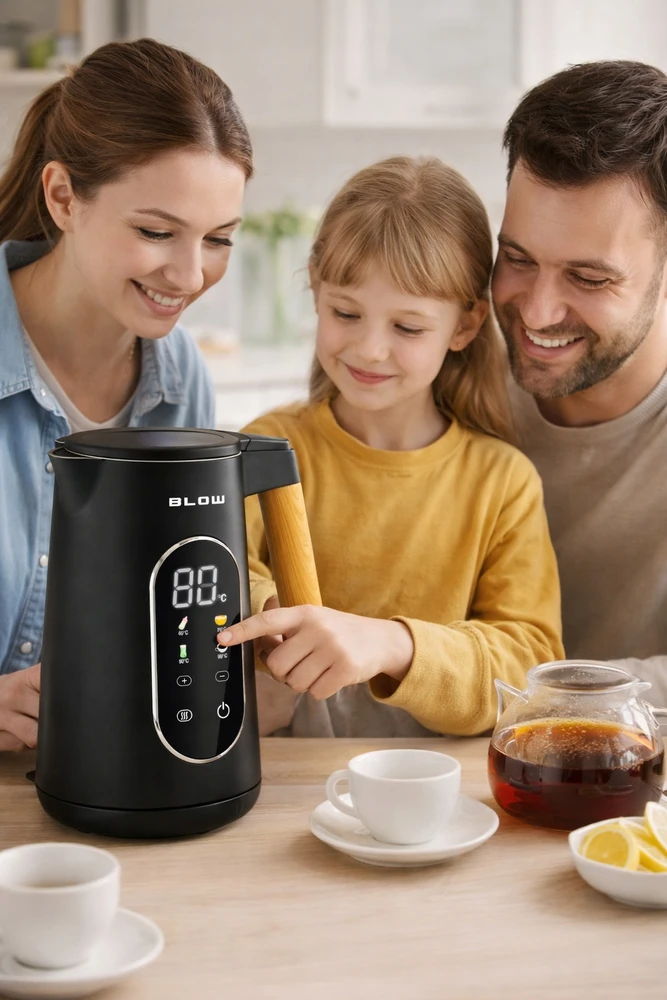 Elektrinis virdulys Blow, 1,7 l, juodas